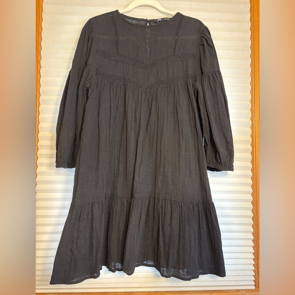 Zara Black Dress/ Semi Sheer